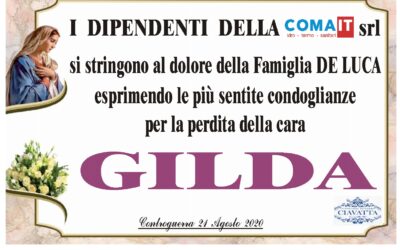 Condoglianze dall’azienda COMA IT srl