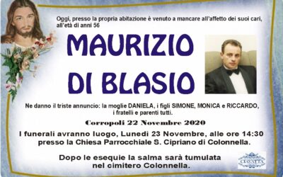 Lutto Di Blasio Maurizio