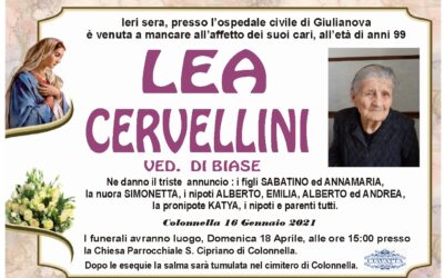 Lutto Cervellini Lea