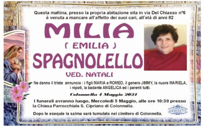 Lutto Spagnolello Milia