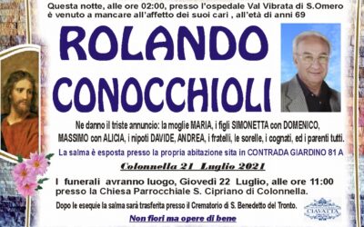 Lutto Conocchioli Rolando