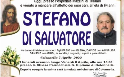 Lutto Di Salvatore Stefano