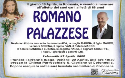 Lutto Palazzese Romano