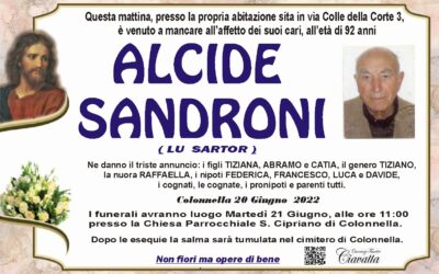 Lutto Sandroni Alcide