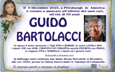 Lutto Bartolacci Guido