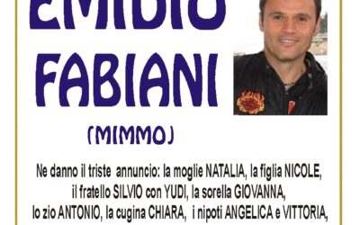 Lutto Fabiani Emidio